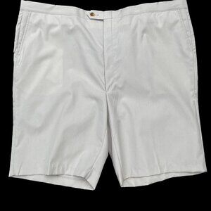 Sansabelt System Mens Shorts Light Beige Flat Front Pockets Size 47